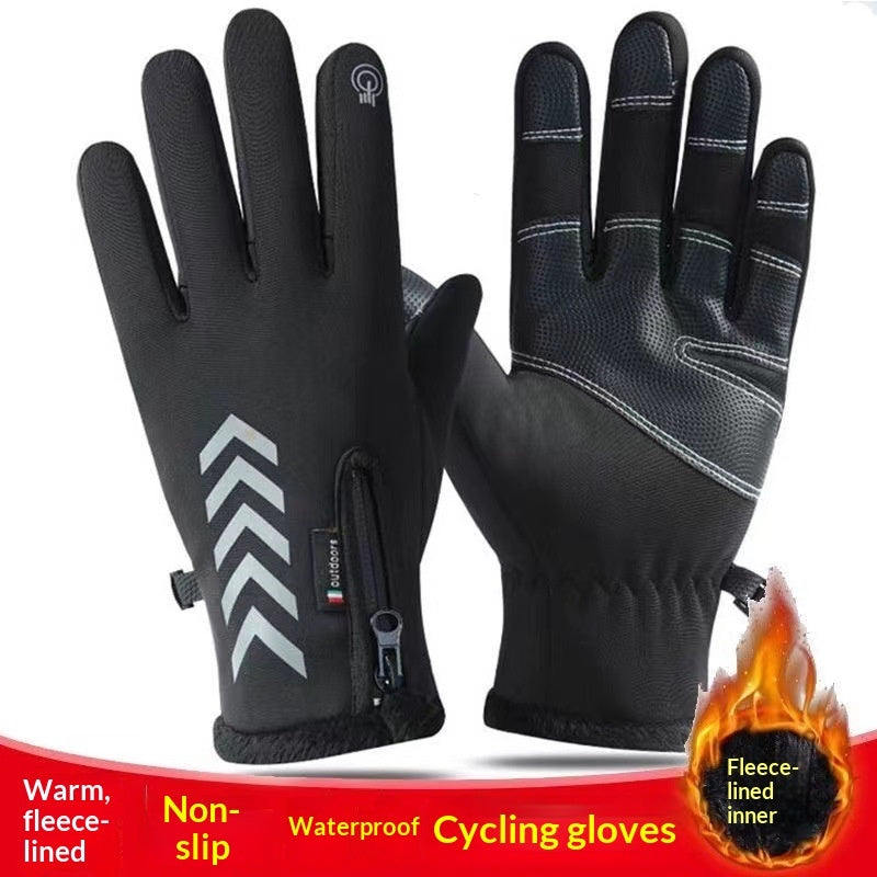 Mens Thermal Cycling Gloves Compatible With Touchscreens