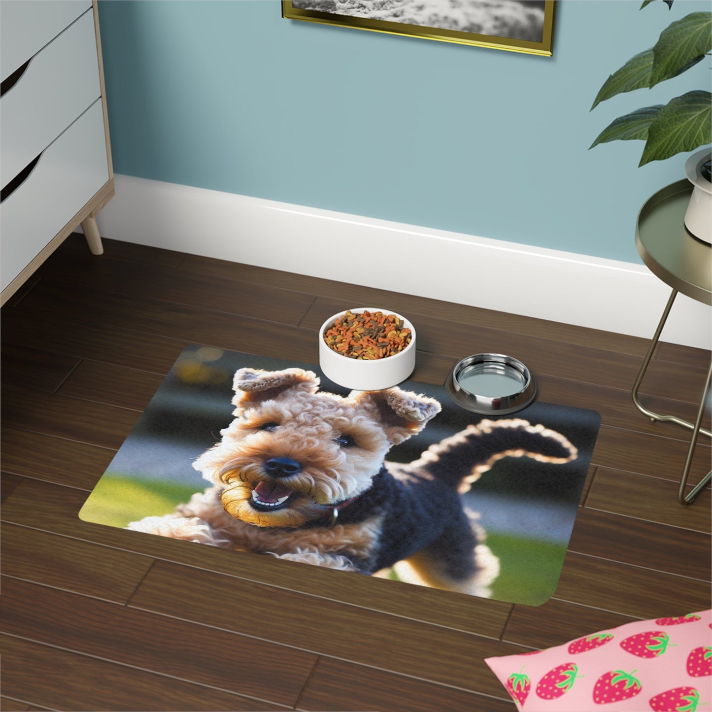 Tapis antidérapant pour animaux de compagnie – Tapis d'alimentation étanche pour chiens