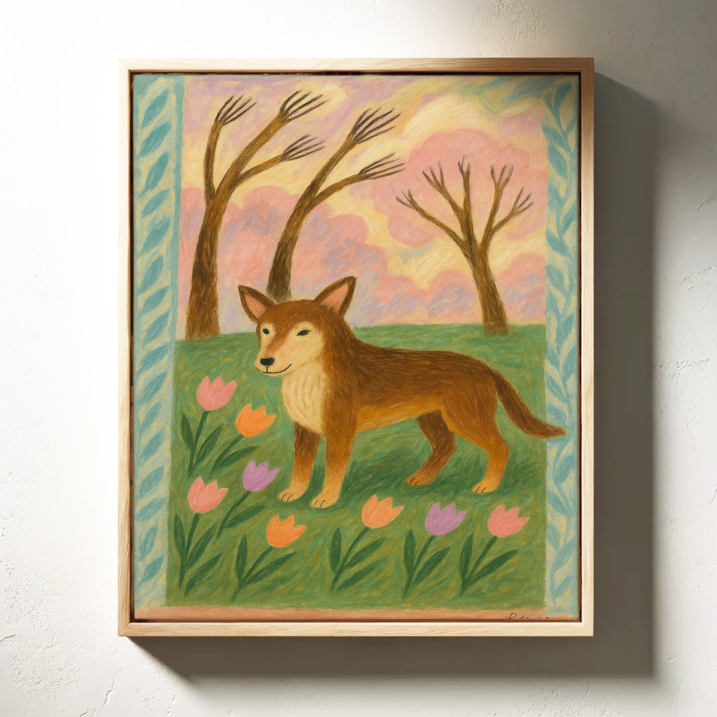 Spring Pup in Tulip Meadow