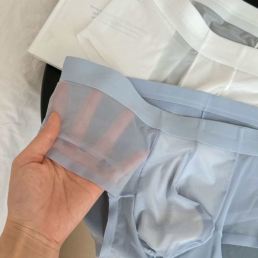 Ice Silk Lightweight Breathable Bottom Crotch Men's Triangle Underwear