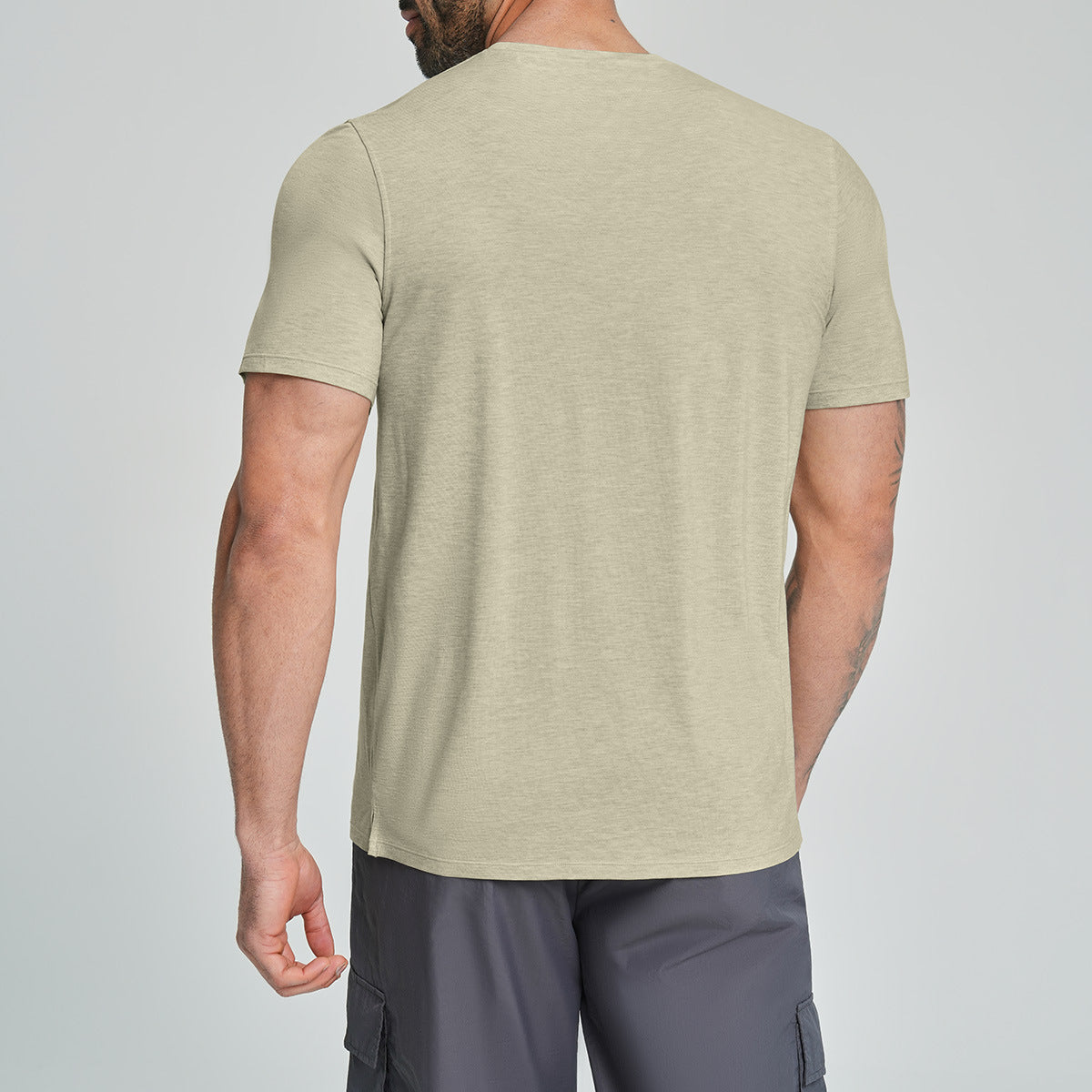 Mens Breathable Sports Outdoor Short-sleeve Shirt