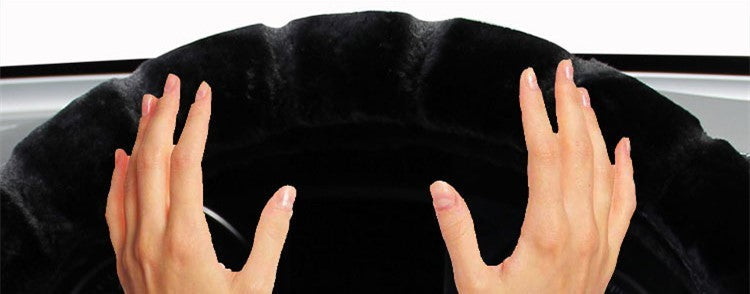 Velvet Plush Winter Steering Wheel Grip
