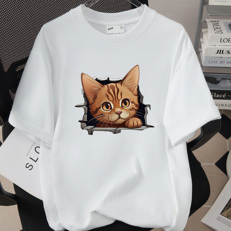 Womens Trendy Stylish Cotton Short-sleeve Top