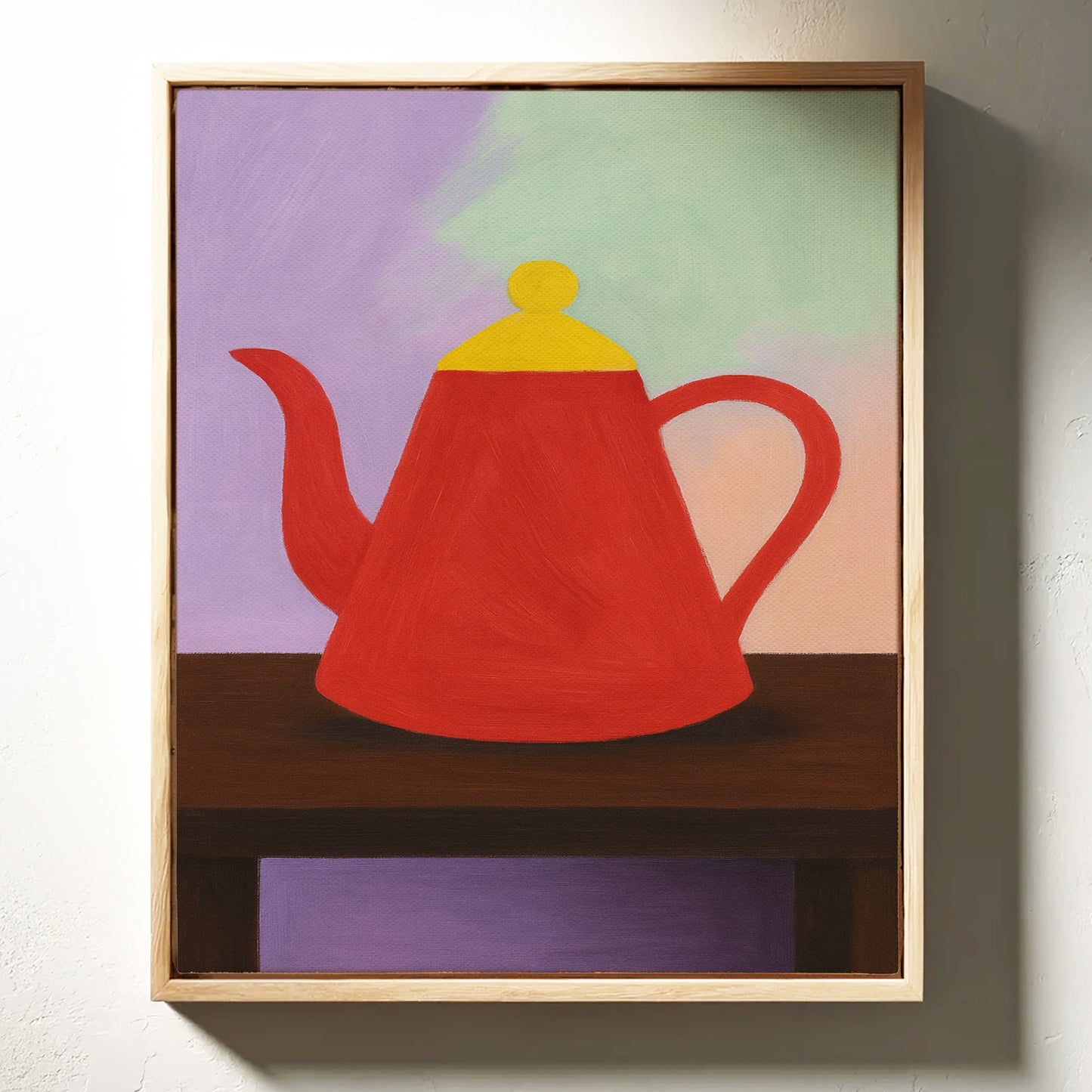 Nature morte à la théière rouge