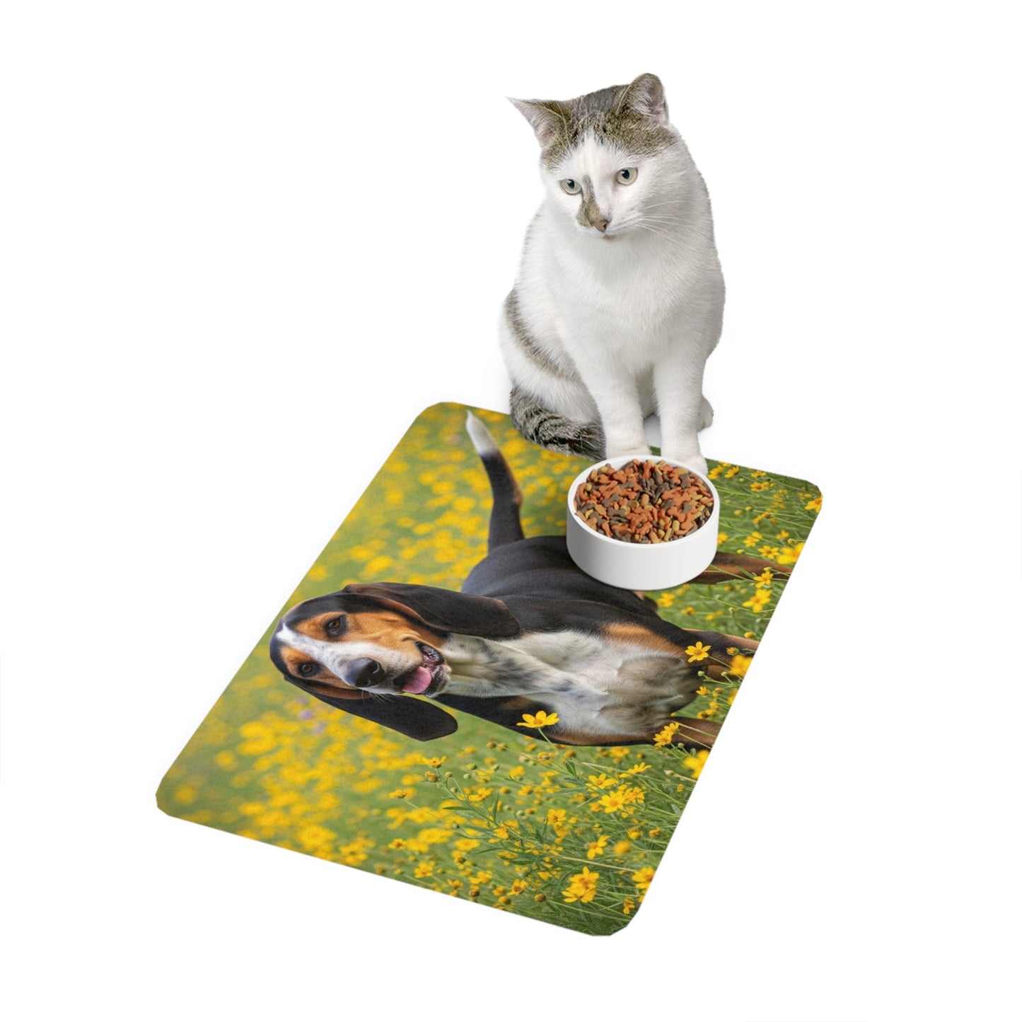 Tapis antidérapant pour animaux de compagnie – Tapis d'alimentation étanche pour chiens