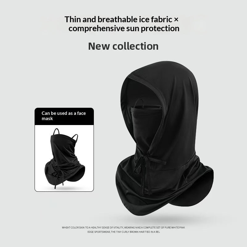 Sunscreen Face Mask With Hood Full-face UV Protection