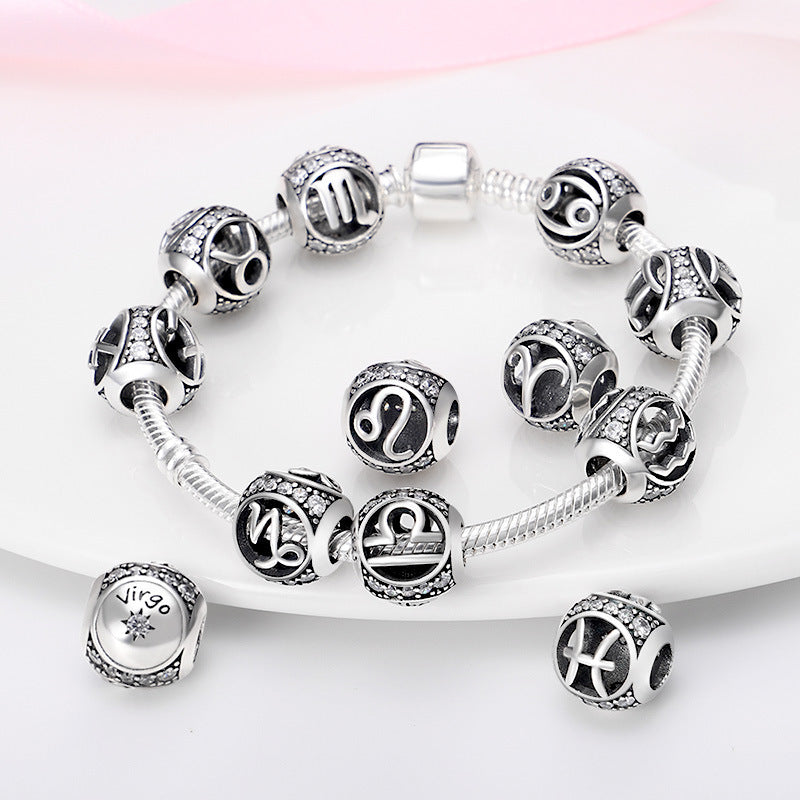 12 Zodiac Sign Bead Accessories For DIY Bracelets