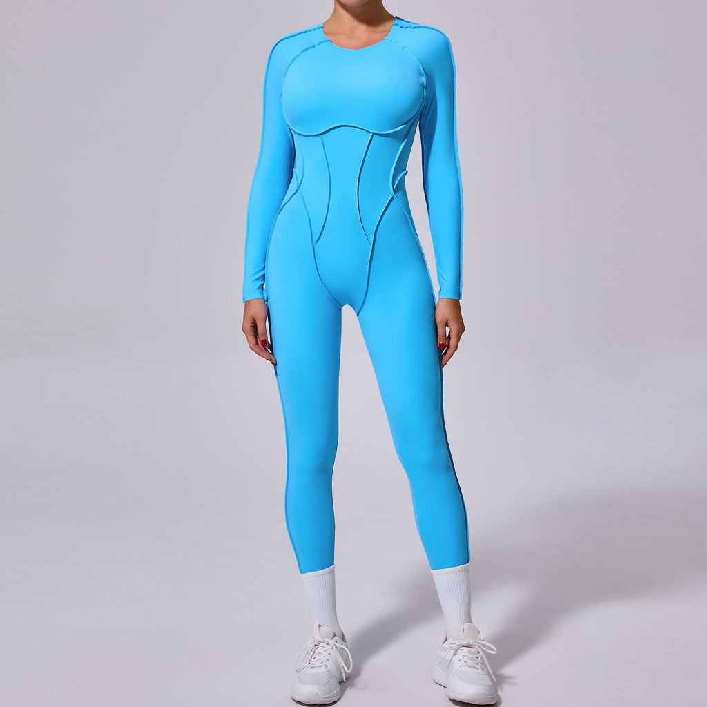 New Winter One-piece Sports Yoga Jumpsuit Backless Tight Jumpsuit