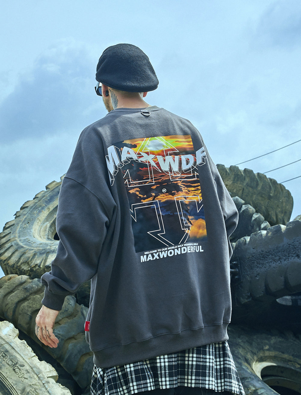 Sonnenuntergang am Himmel Pullover