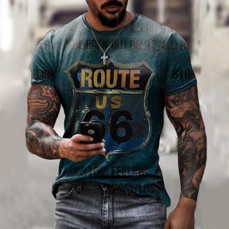 Men’s summer Retro Short Sleeve t-shirts