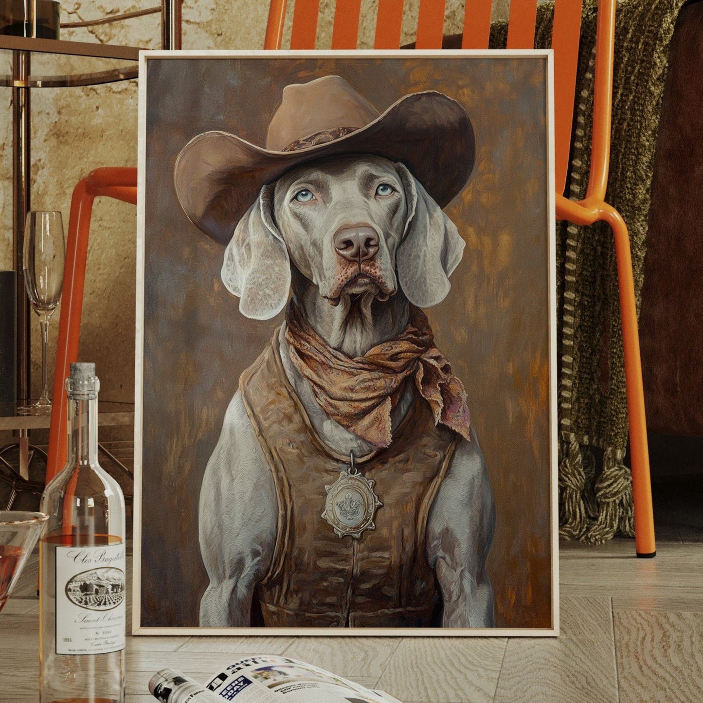 Weimaraner shérif adjoint du désert