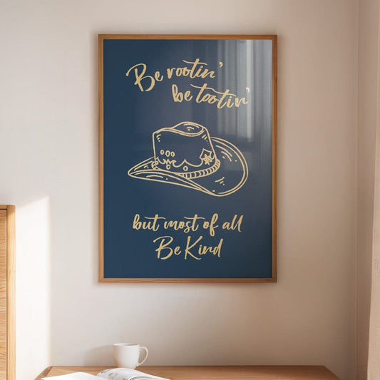 Soyez enracinés, soyez audacieux, soyez gentils – Décoration murale cowboy occidental