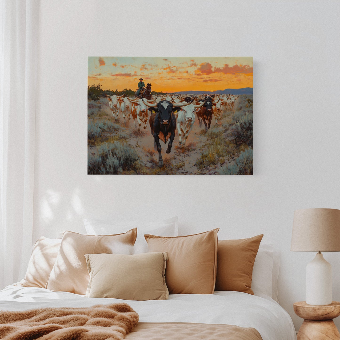 Longhorn Drive au coucher du soleil