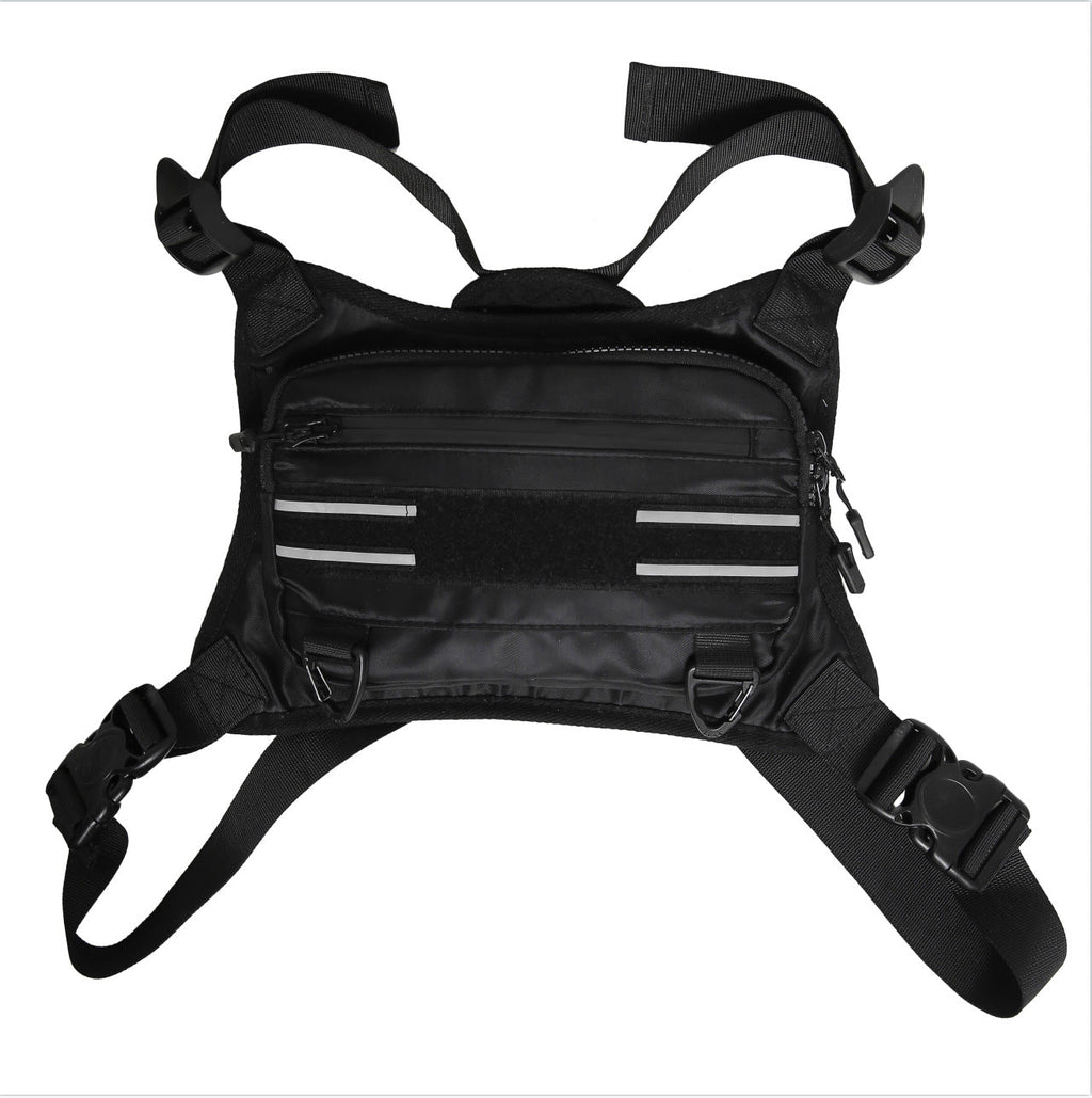 Tactical Sports Mechanical Style Reflective Tooling Chest Bag