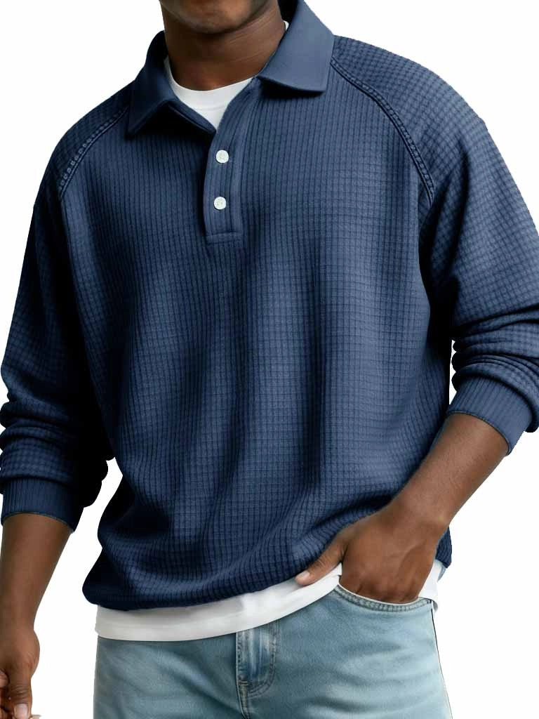 Mens Casual Stylish Long-sleeve Top
