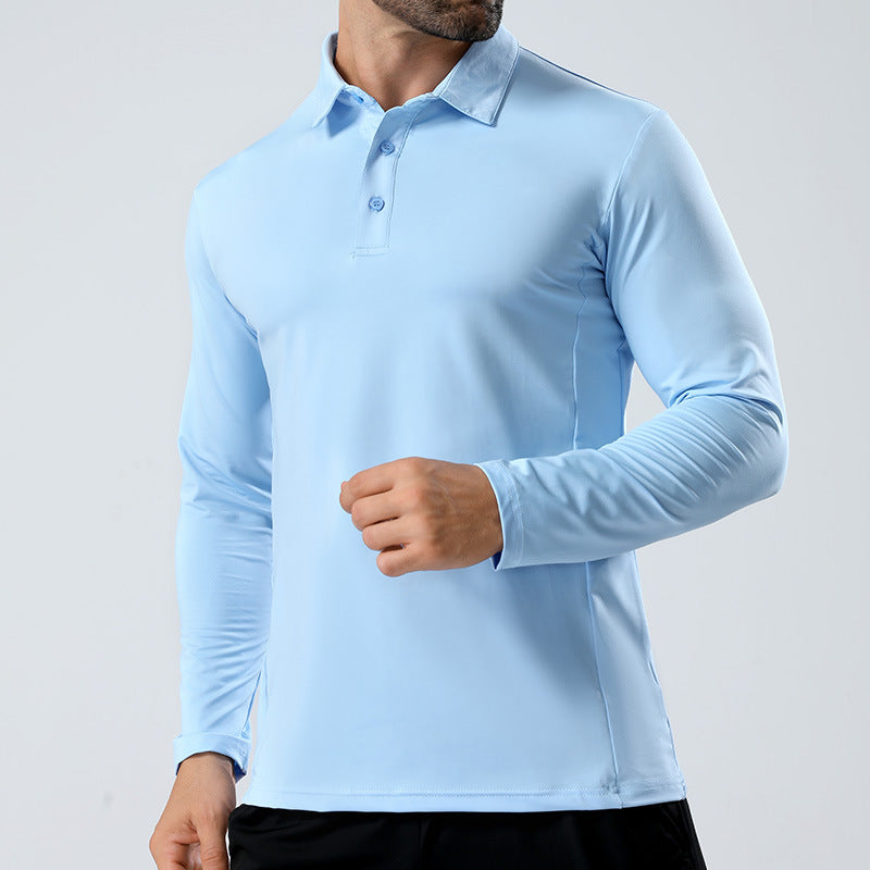Mens Lapel Sports Polo Shirt