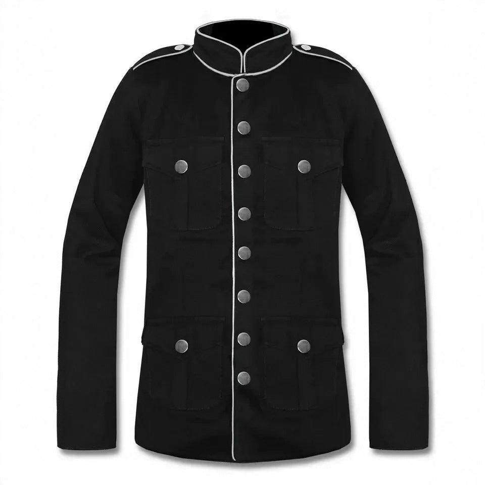 Mens Military Gothic Jacket Coat