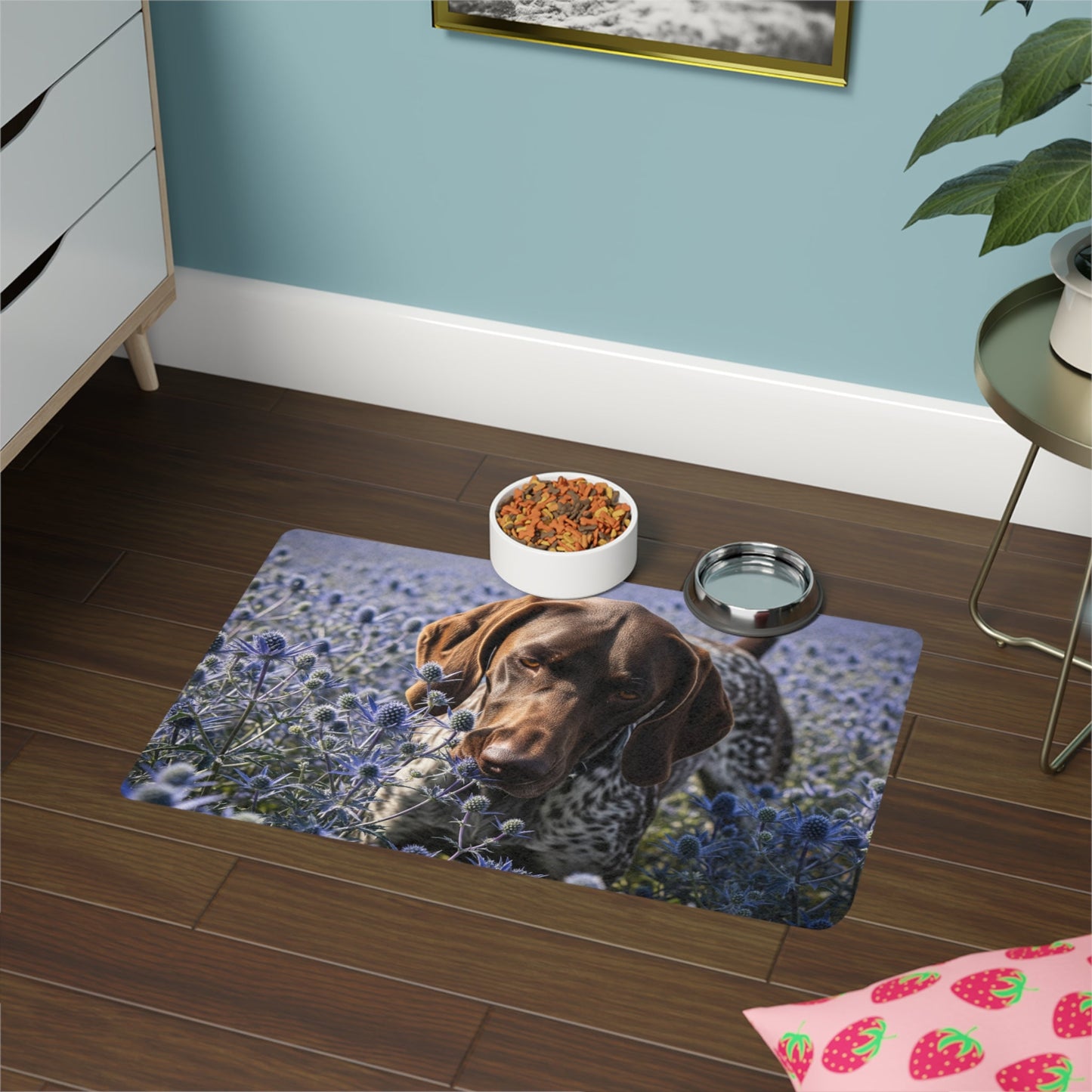 Tapis antidérapant pour animaux de compagnie – Tapis d'alimentation étanche pour chiens