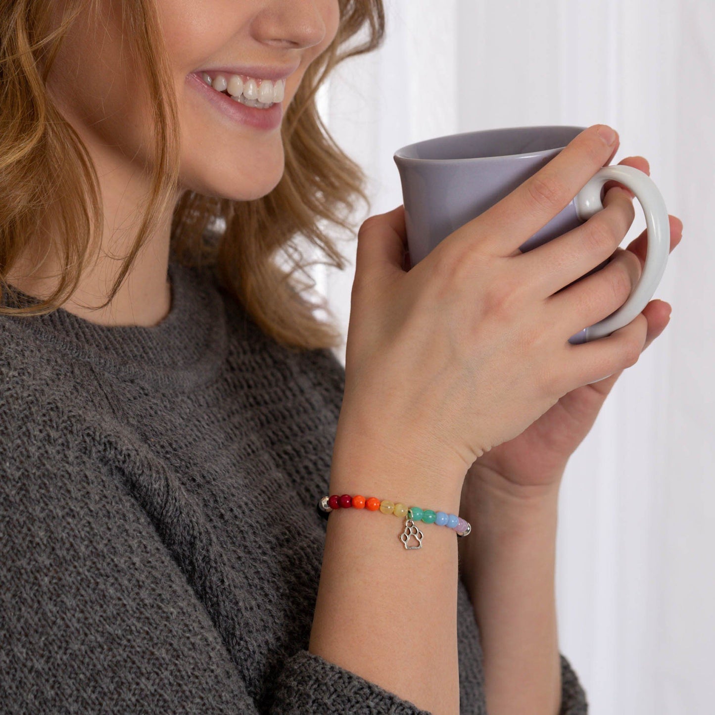 Rainbow Bridge Paw Adjustable Bracelet!