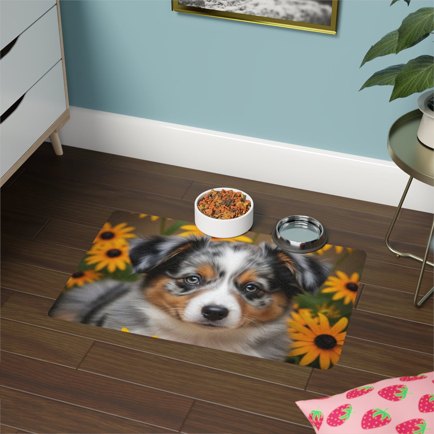 Tapis antidérapant pour animaux de compagnie – Tapis d'alimentation étanche pour chiens