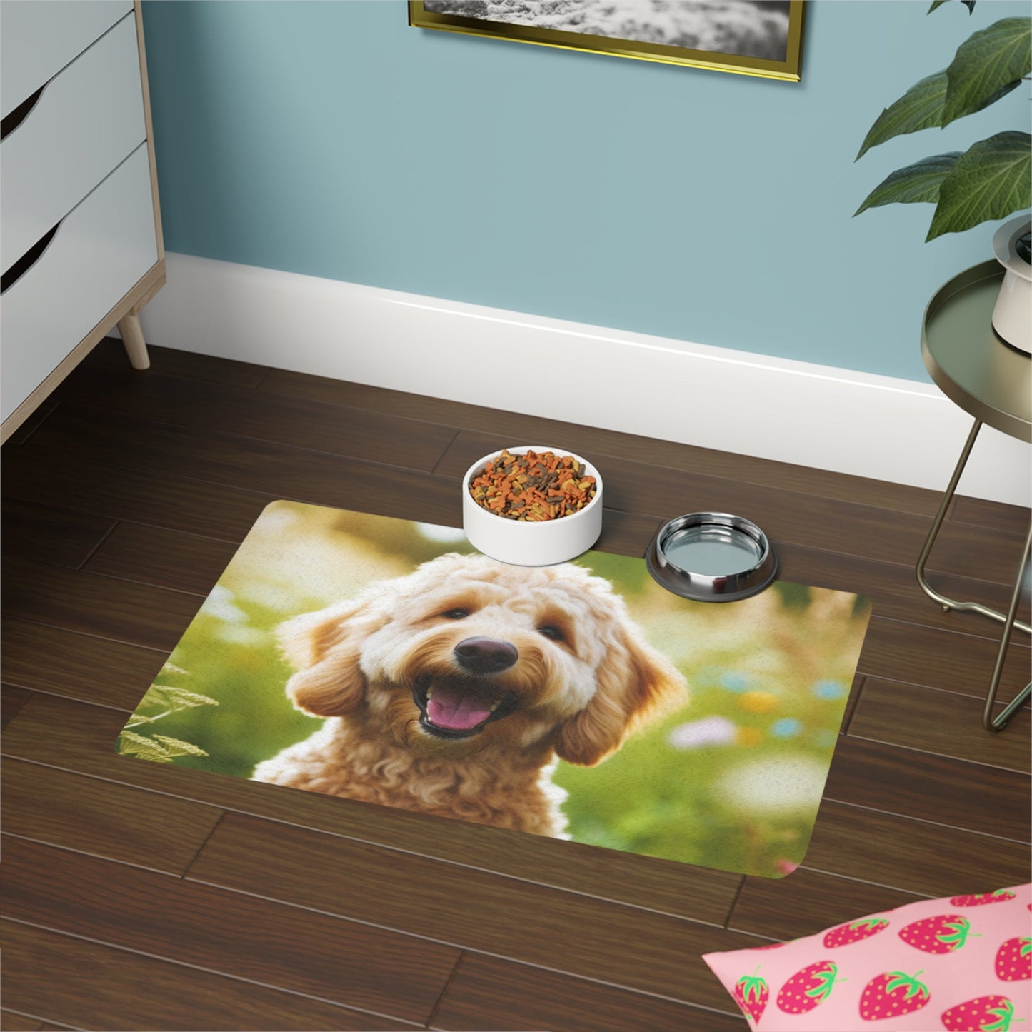 Tapis antidérapant pour animaux de compagnie – Tapis d'alimentation étanche pour chiens