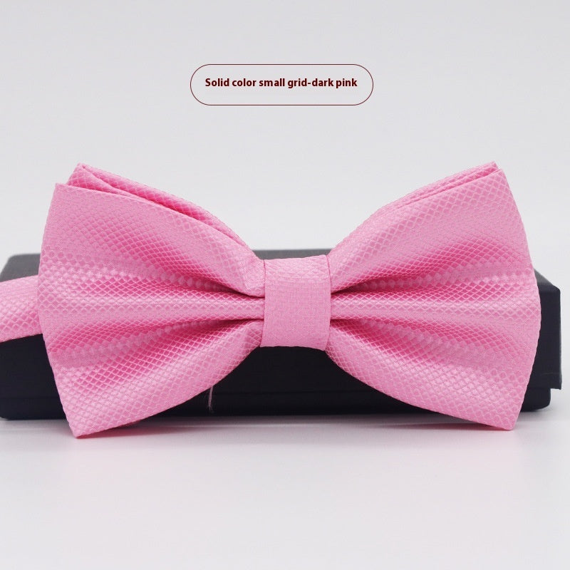 Men's Solid Color Formal Wear Wedding Business Casual Groom Groomsman Bow Tie