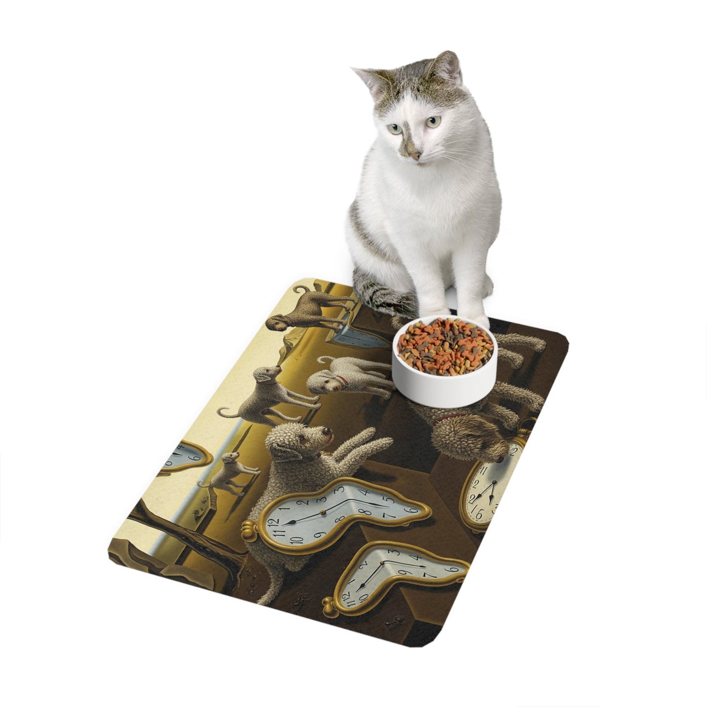 Tapis antidérapant pour animaux de compagnie – Tapis d'alimentation étanche pour chiens