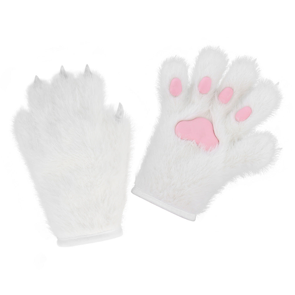 Handmade Cat's Paw Gloves Plush Meat Pad Cat Palm Props