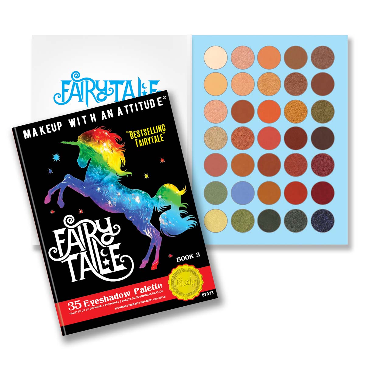 RUDE Fairy Tales 35 Lidschatten-Palette - Buch 3