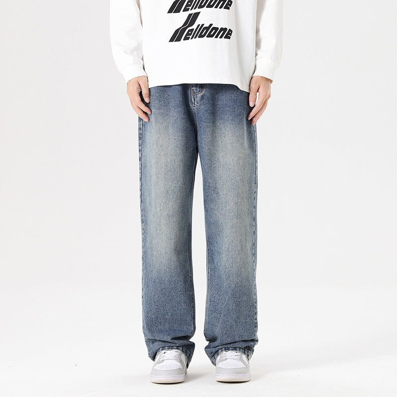 Mens Trendy Straight-leg Loose-fit Fashion Workwear