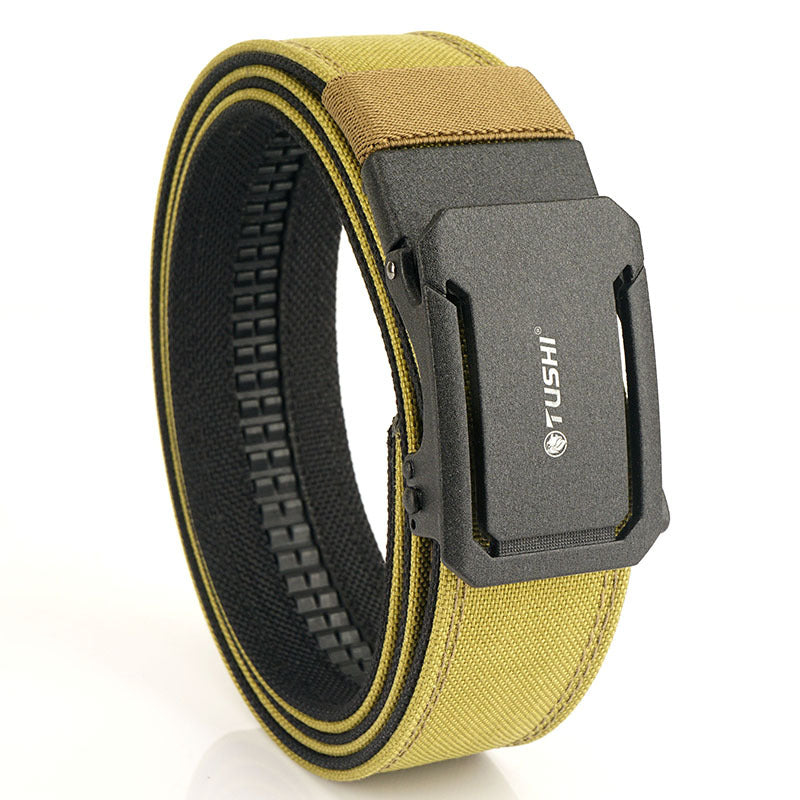 Mens Double-Layer Thickened Tactical Belt