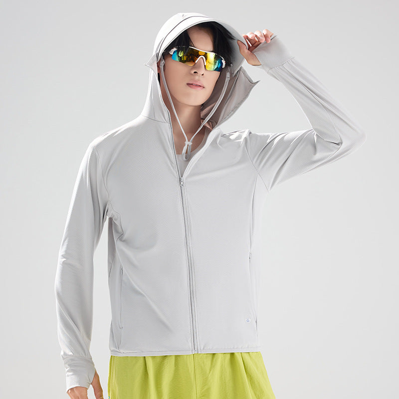 Mens Outdoor Ice-silk Sun-protective Clothing