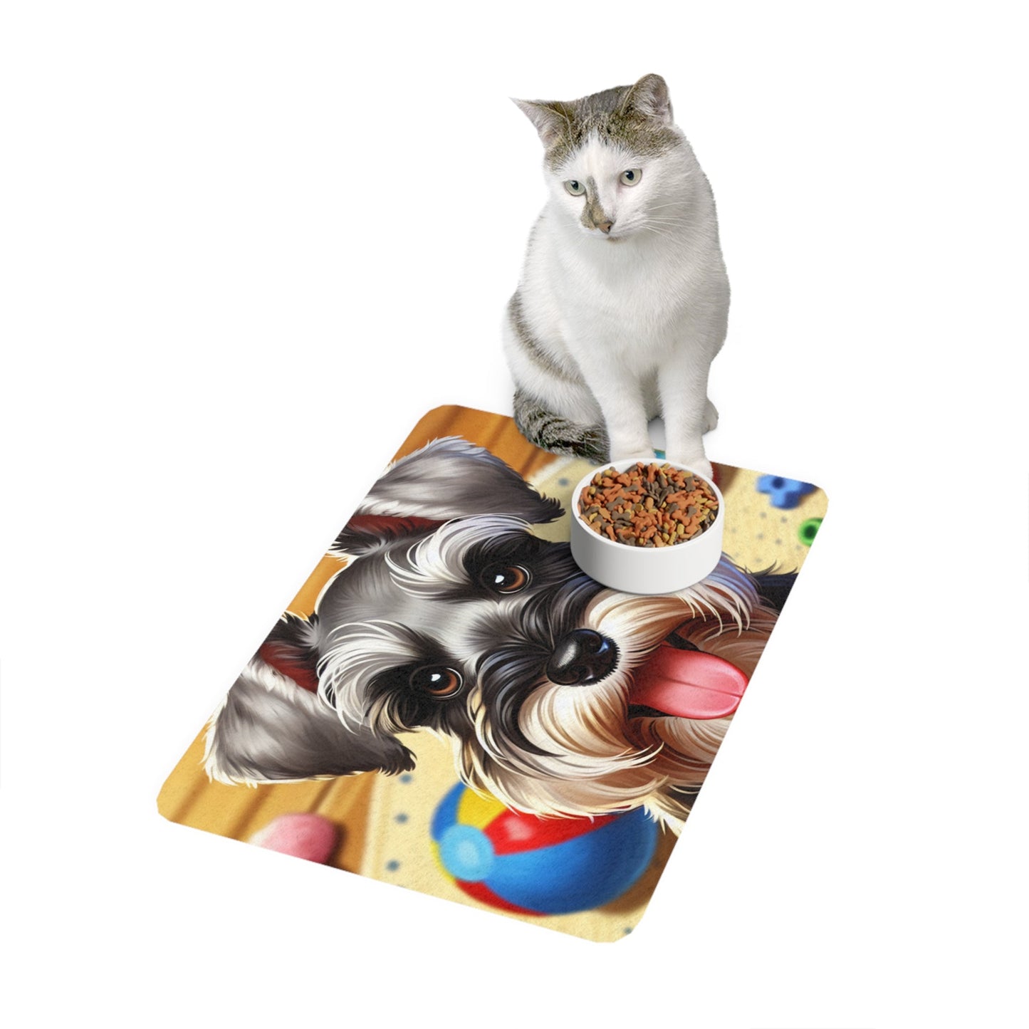 Tapis antidérapant pour animaux de compagnie – Tapis d'alimentation étanche pour chiens