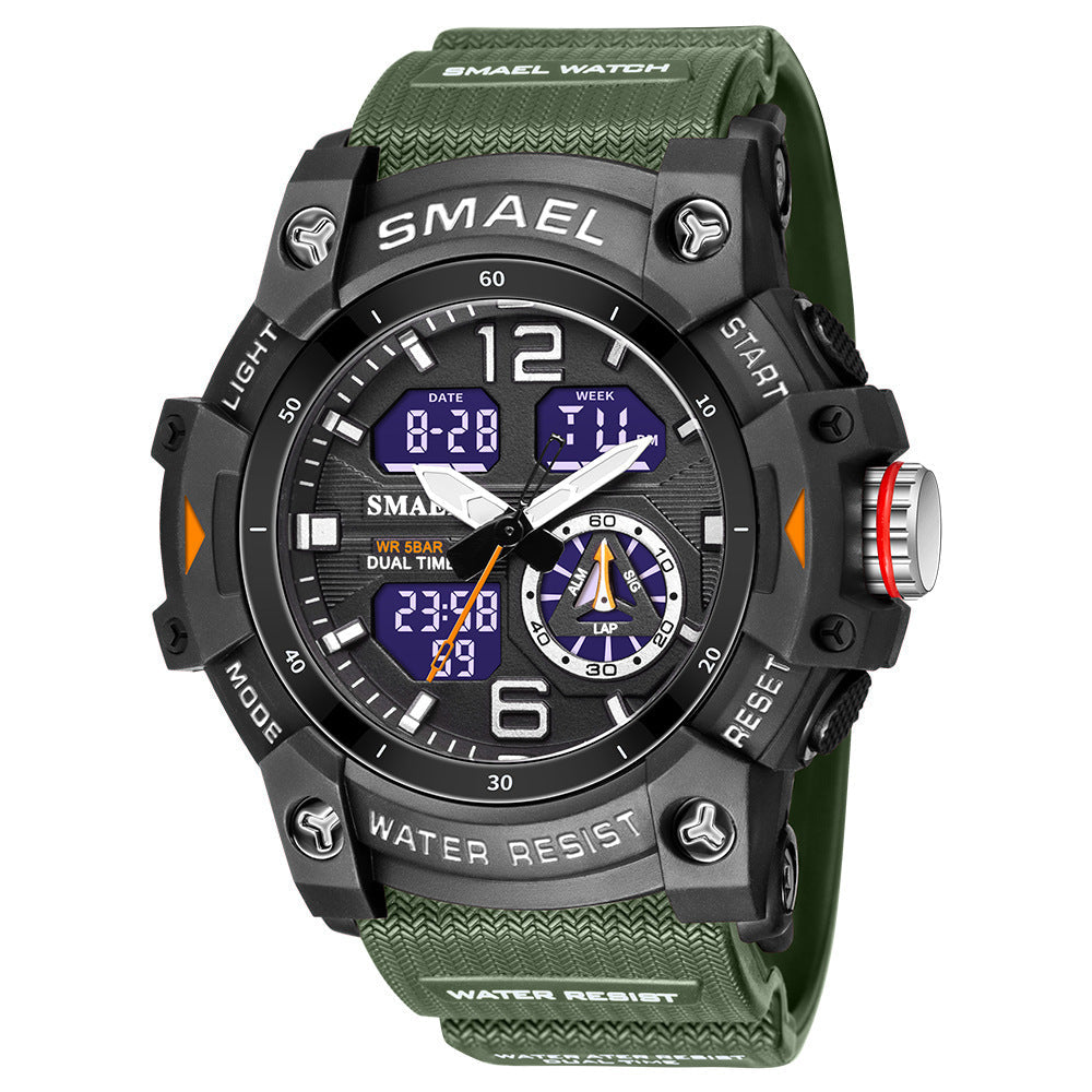 Mens Outdoor Transparent Watch With A Cool Dual-display Design