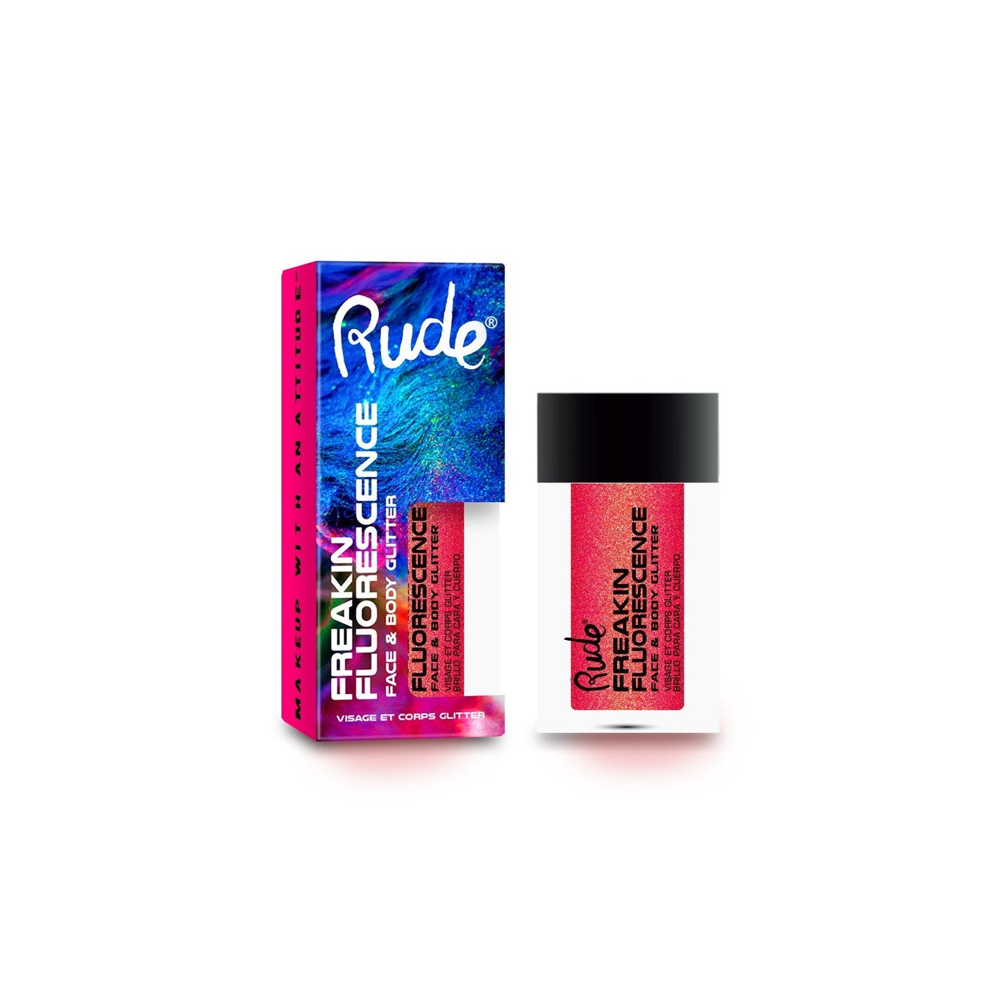 RUDE Freakin Fluorescence Paillettes Visage & Corps – Until Dawn
