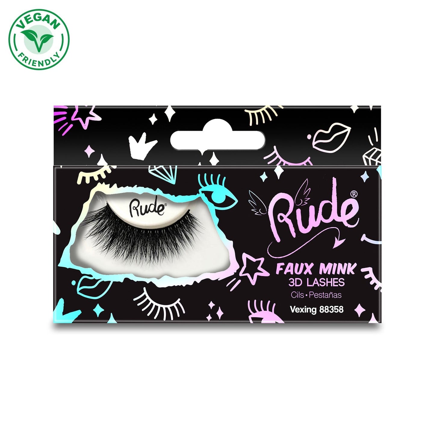 RUDE Faux Mink Cils 3D - Vexing