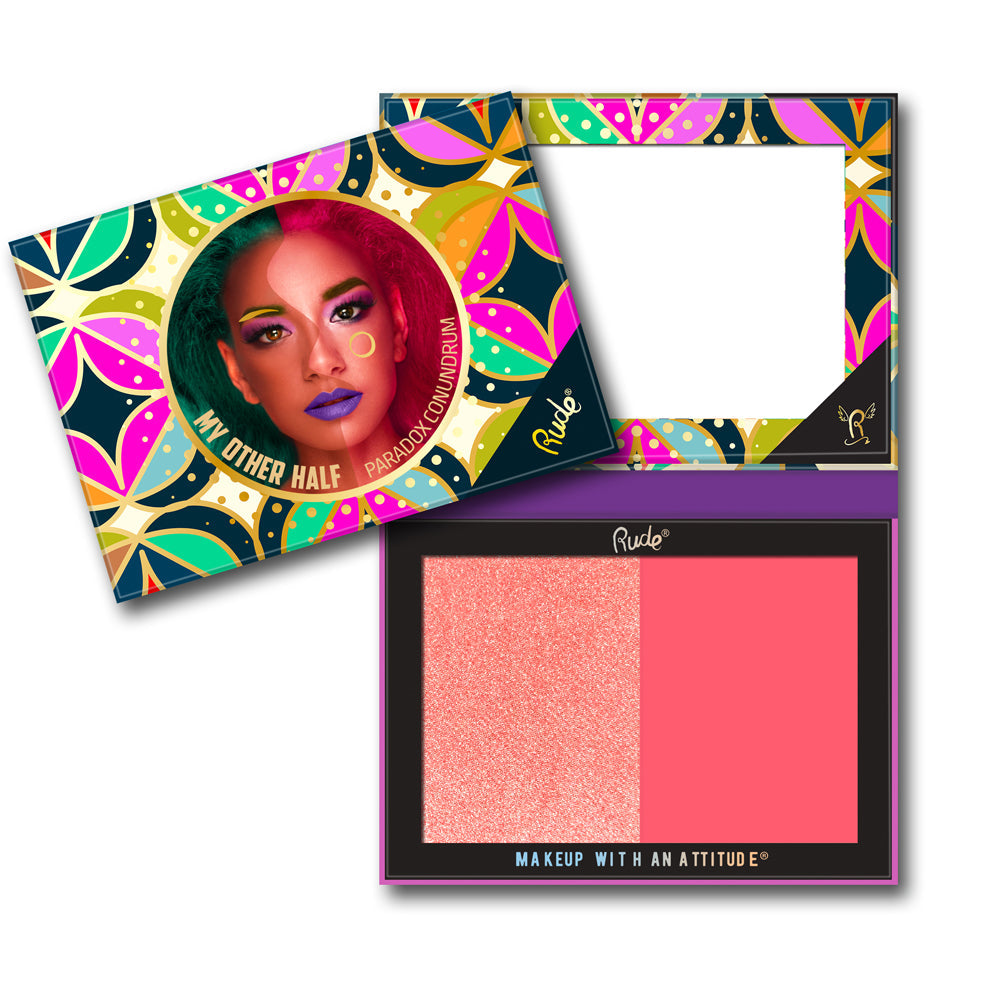 RUDE My Other Half Duo Shade Face Palette - Paradox Konundrum