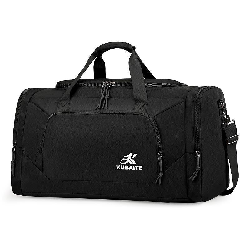 Multifunctional Solid-color Gym Bag With Large Capacity And Dry-wet Separation
