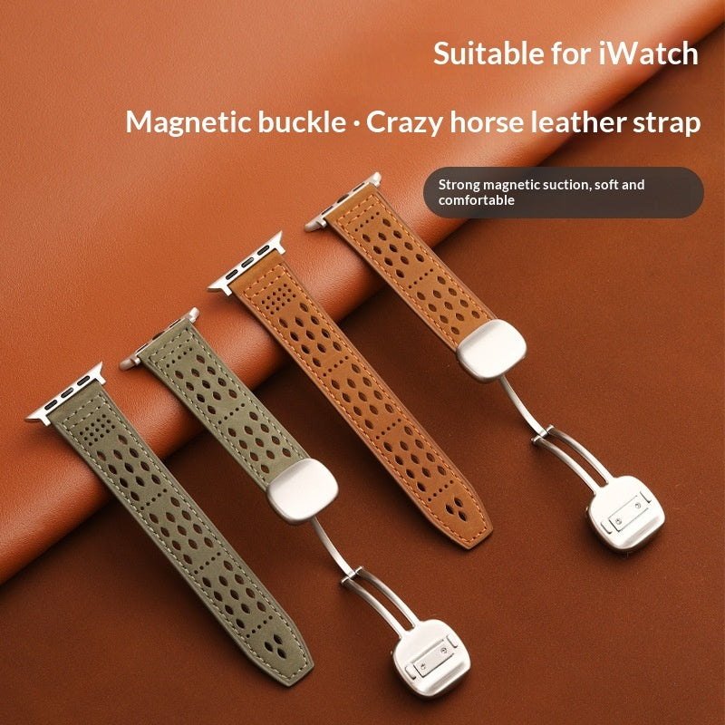 Magnetic-clasp Breathable Strap For IWatch