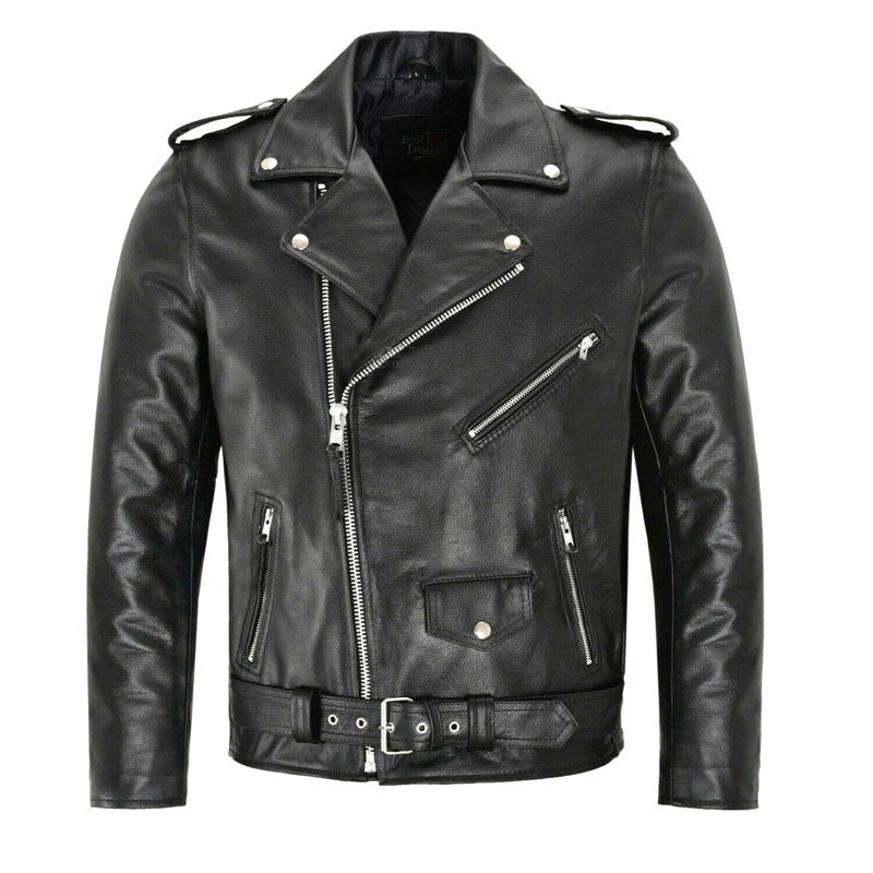Popular Motorcycle Leather Men's Leather Clothing