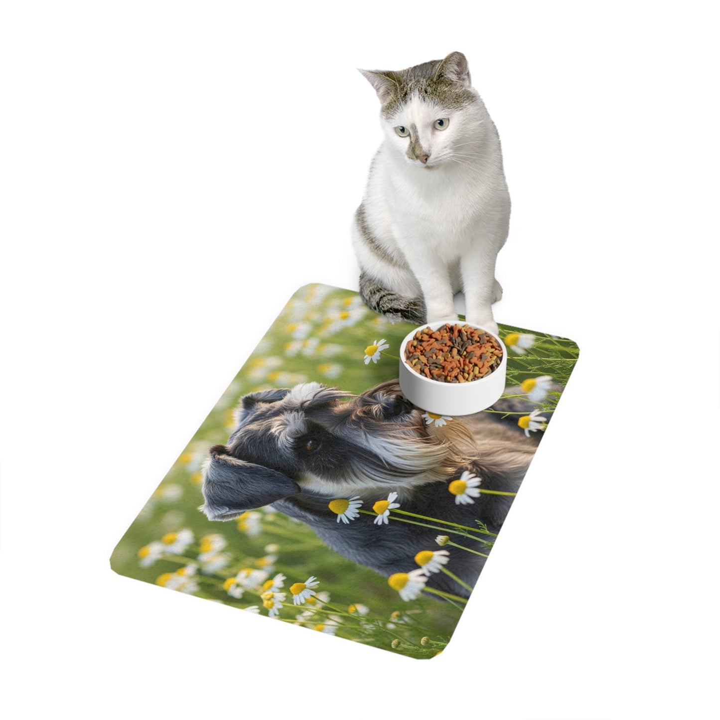 Tapis antidérapant pour animaux de compagnie – Tapis d'alimentation étanche pour chiens