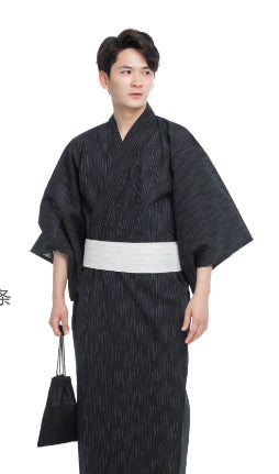 Yukata Home Leisure Set Traditional Bath Gown For Cool Breathable Wear At Home