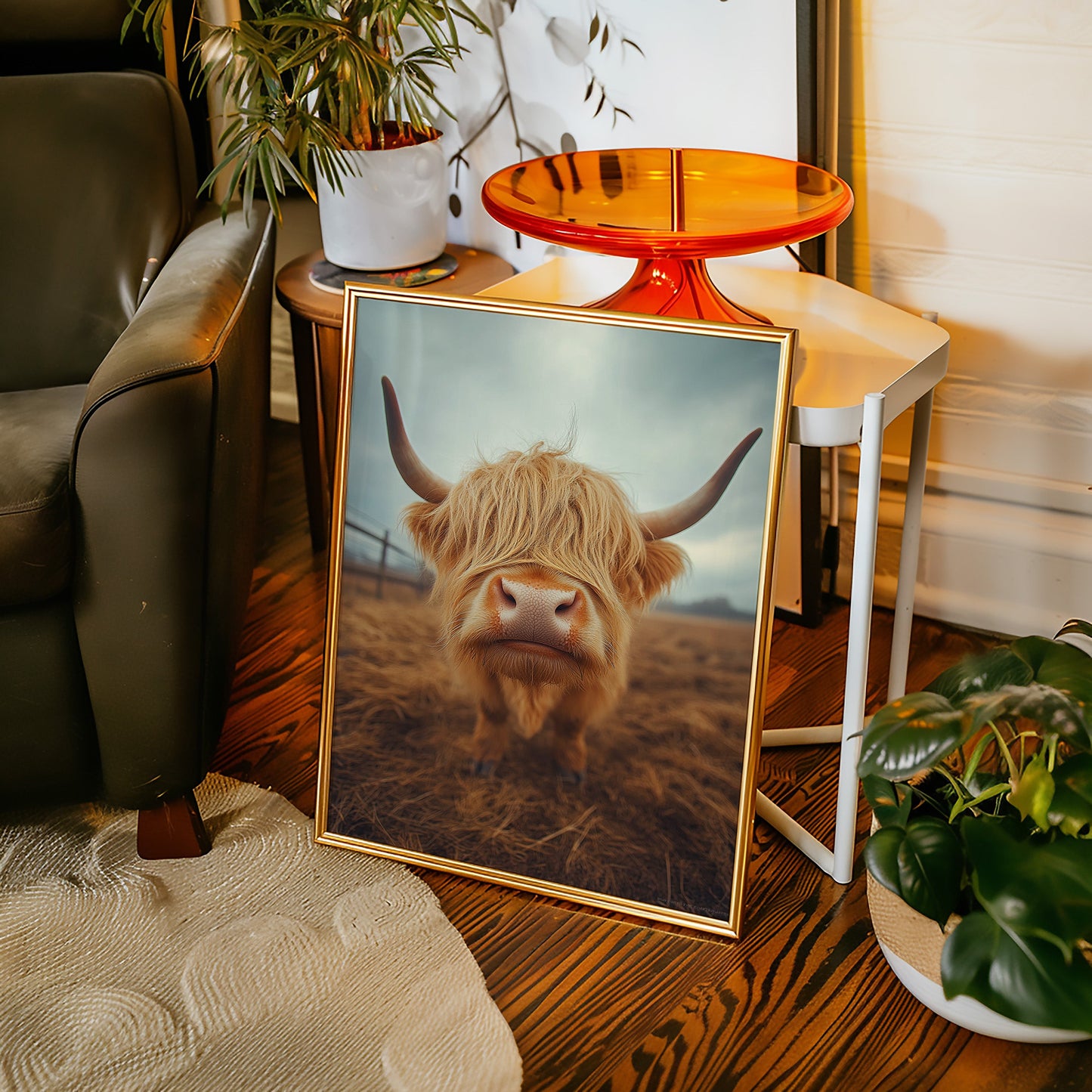 Golden Fluff and Attitude Highland Cattle