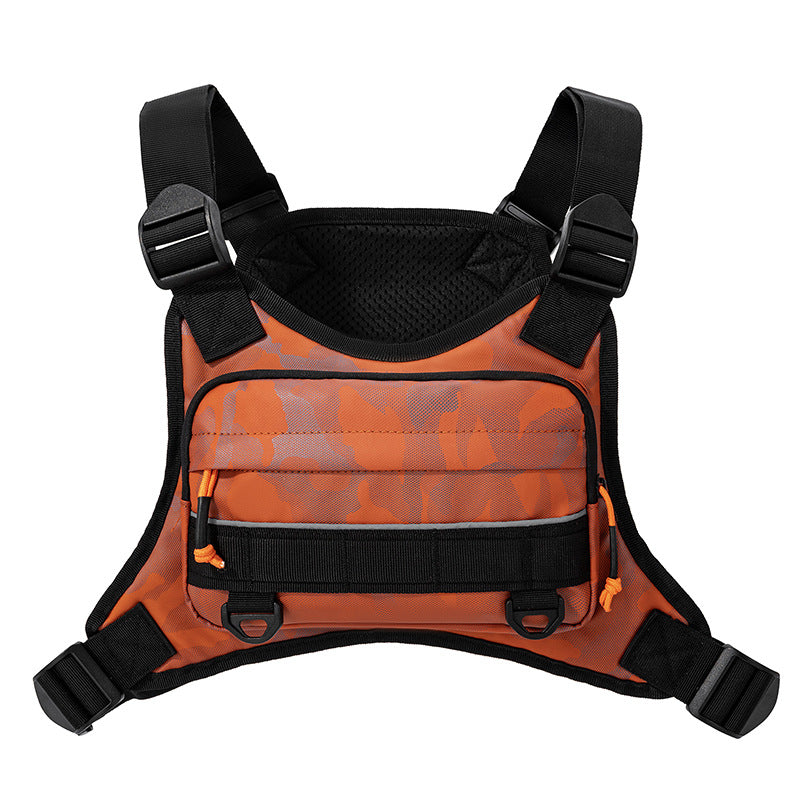Mens New-Style Functional Vest With Pockets Sports Travel Bag
