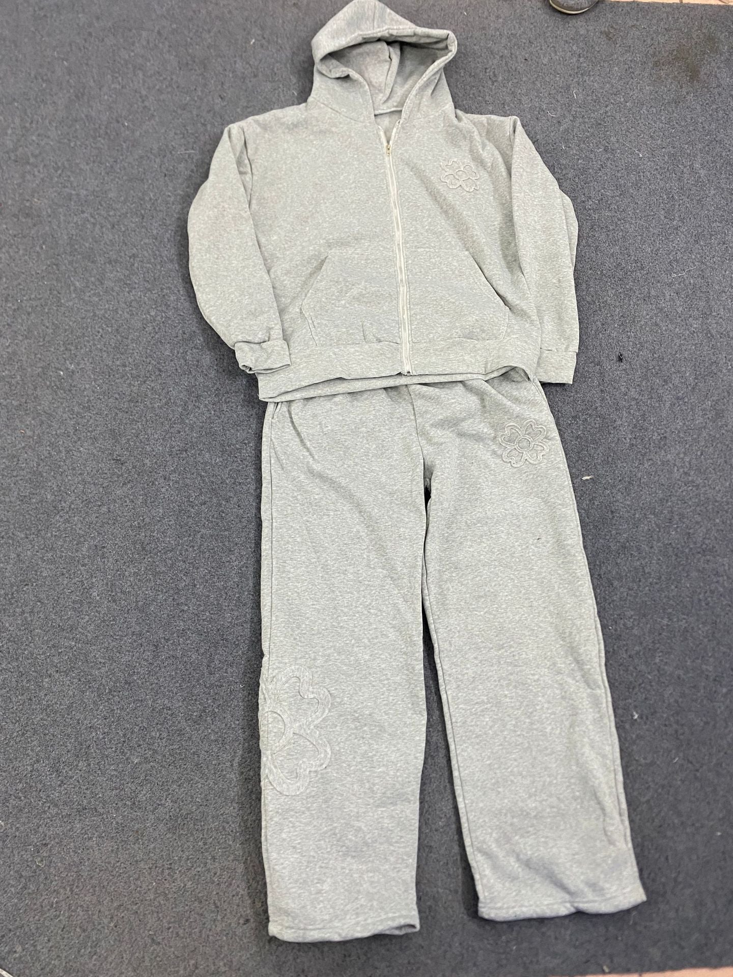 Loose-fit Tailored Hooded Zip-up Sweatshirt Jacket