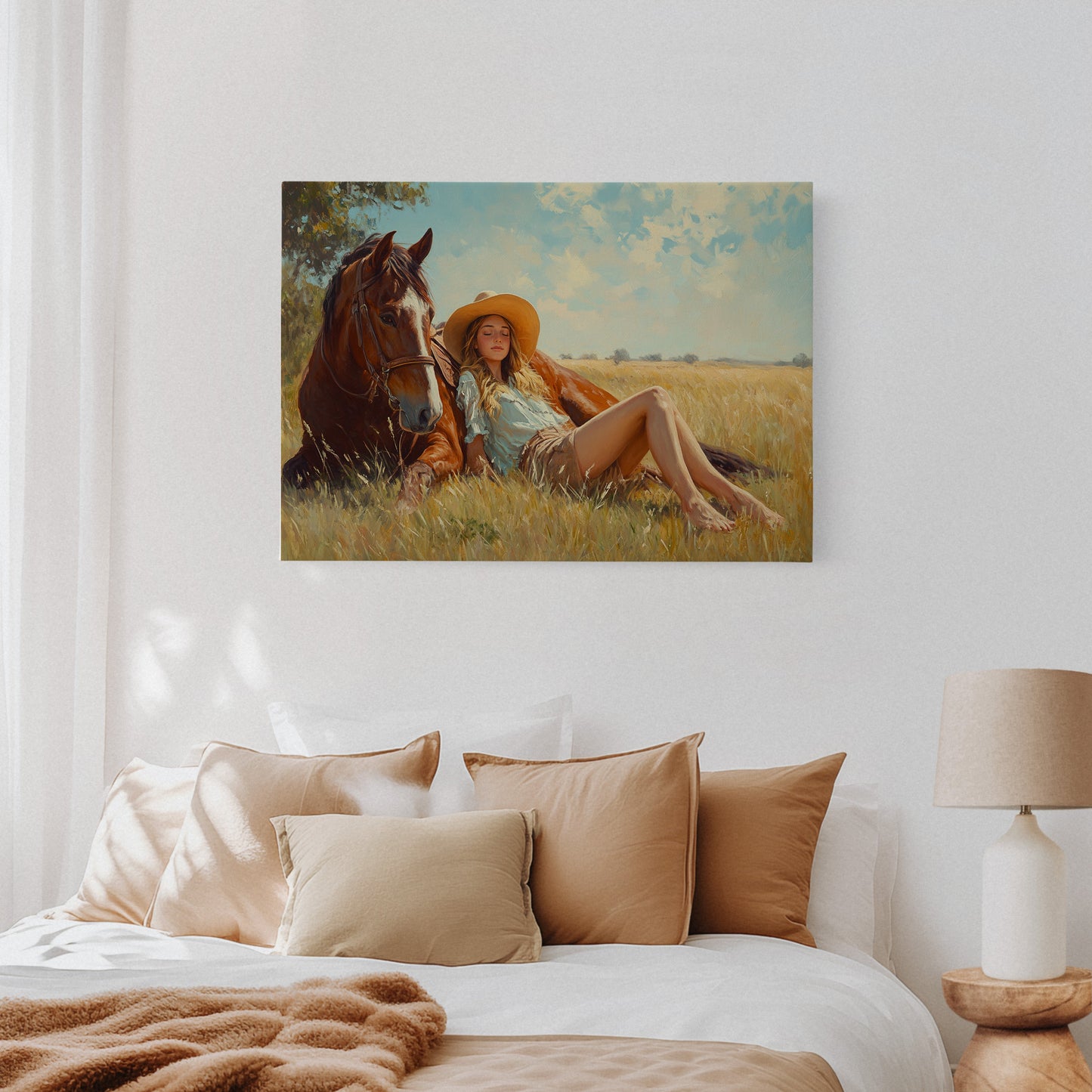 Cowgirl-Tagtraum im Sommergras