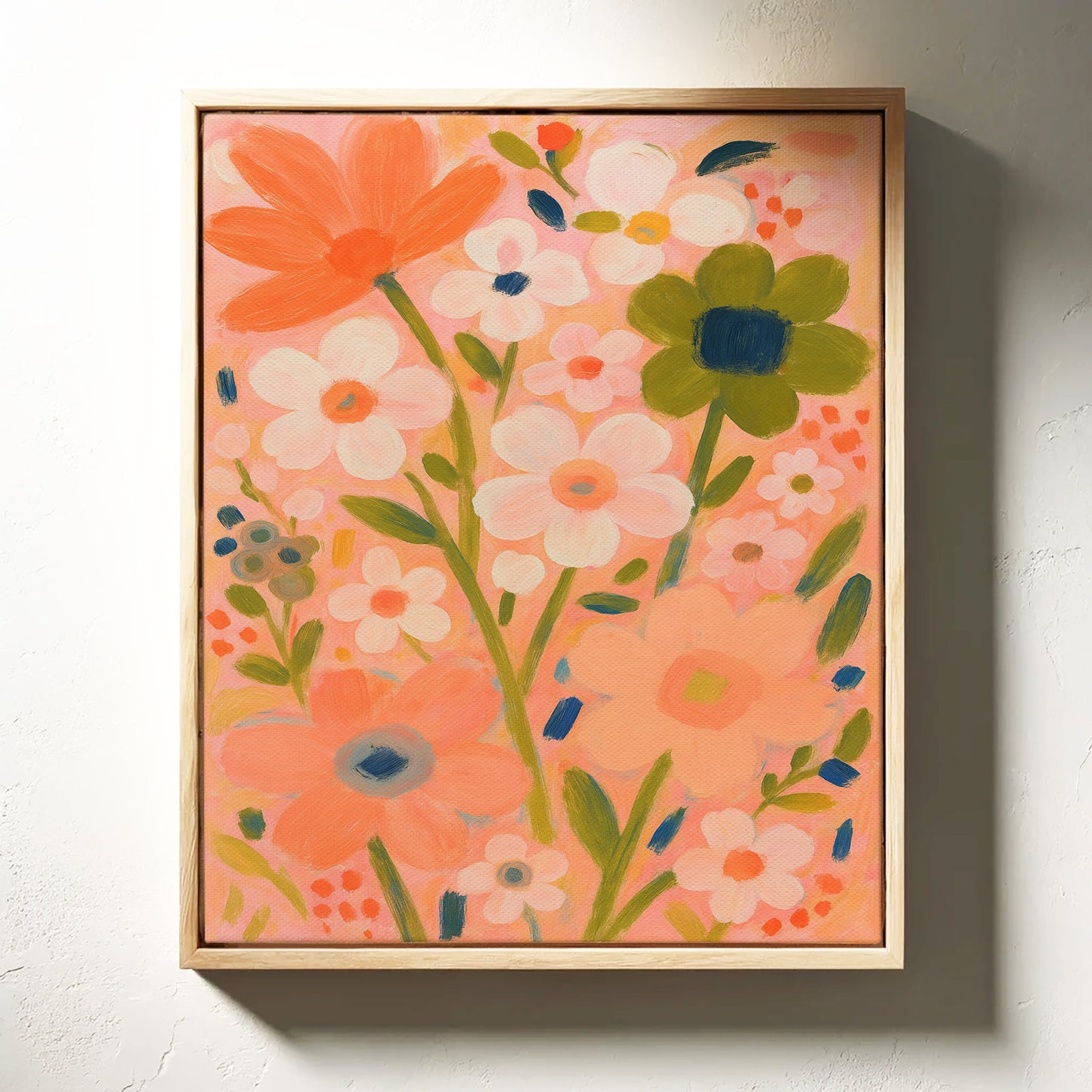 Jardin de fards en pleine floraison