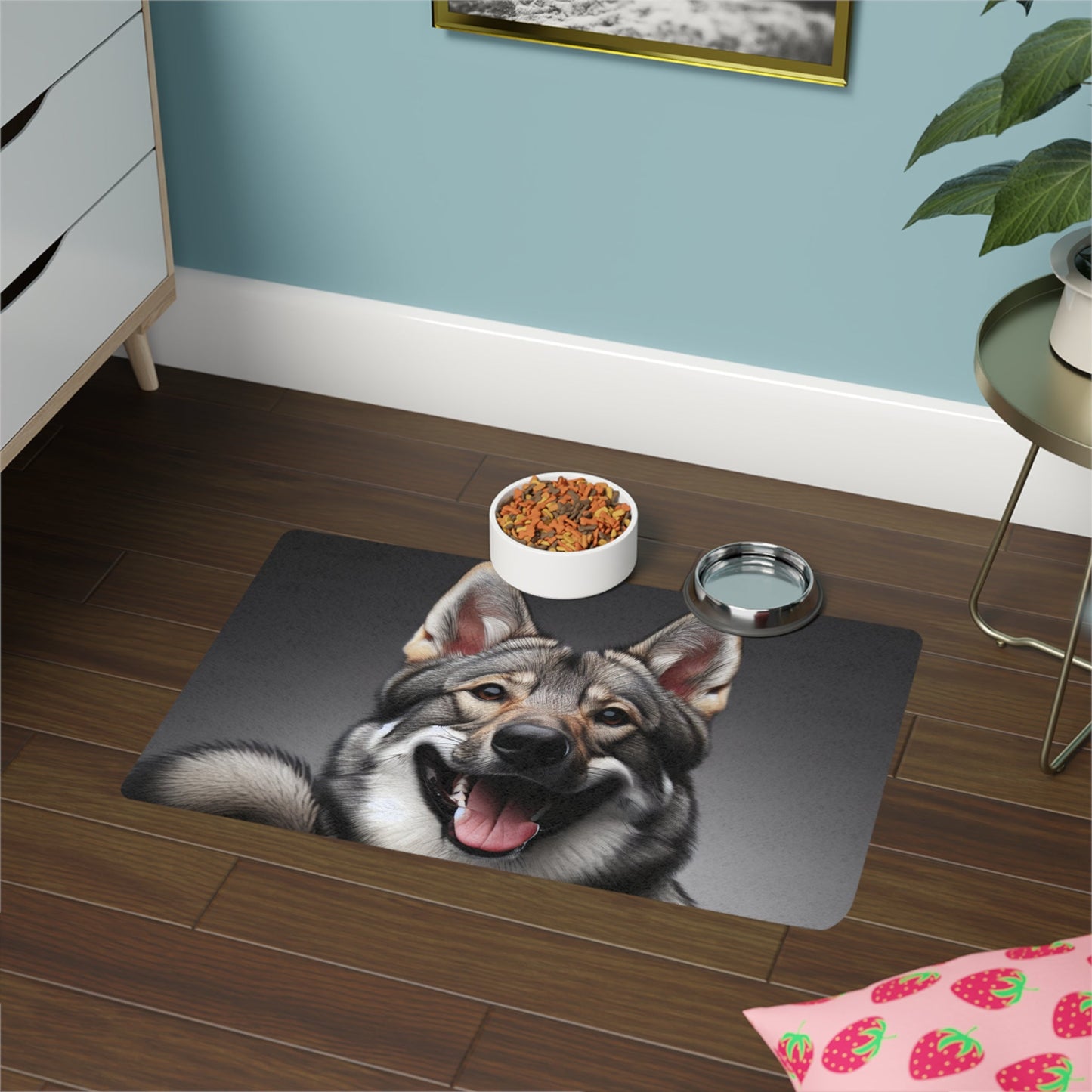 Tapis antidérapant pour animaux de compagnie – Tapis d'alimentation étanche pour chiens