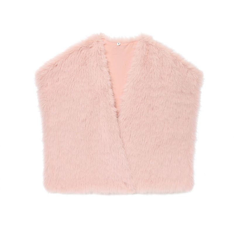 Autumn Fashion Faux Fur Effect Short Vest