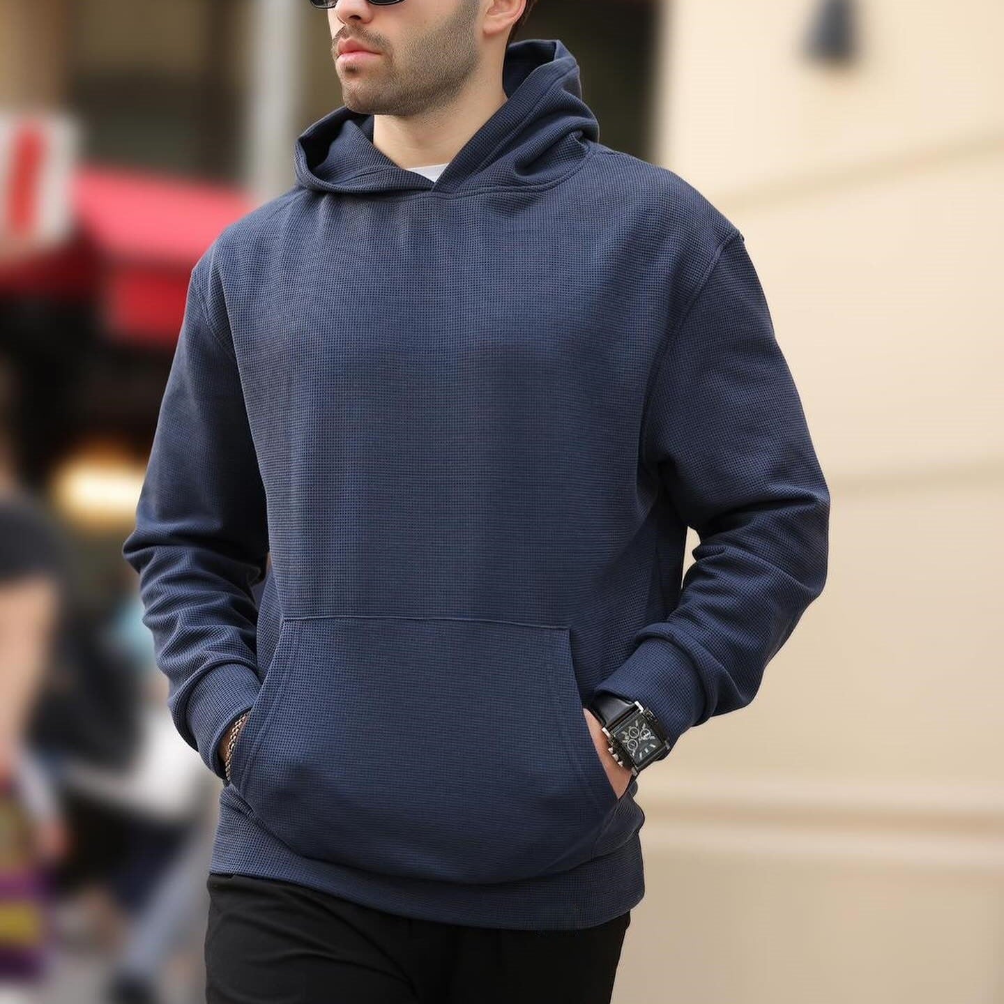 Mens Casual Long-sleeve Hoodie